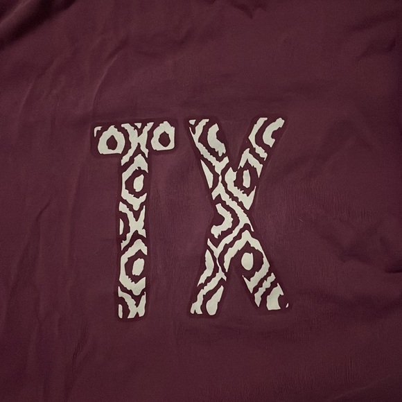 TX Texas Women’s Long Sleeve Graphic Tee Top Shirt Purple and White Country - Picture 2 of 4